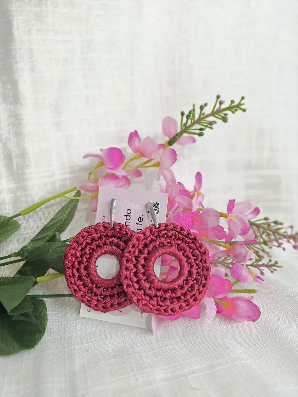 Juego de monedero y aretes