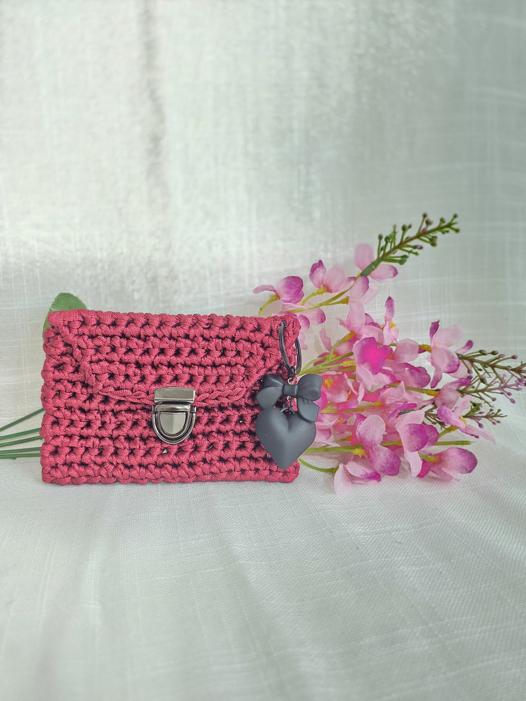 Juego de monedero y aretes