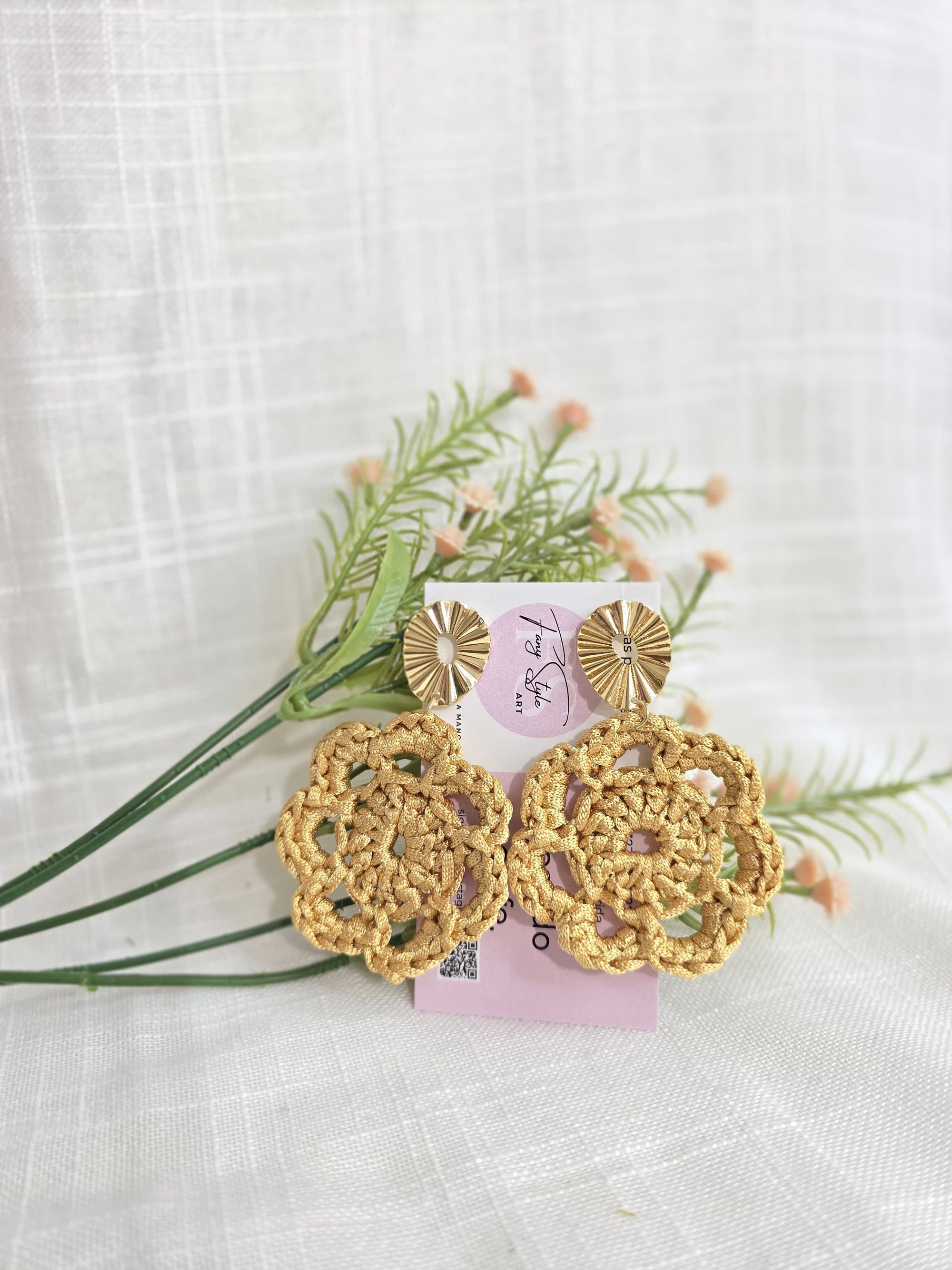 Juego de monedero y aretes