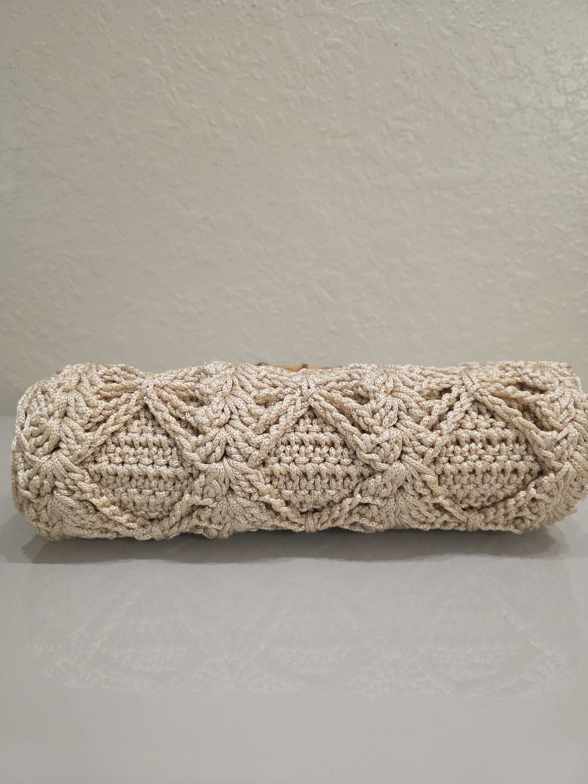 Bolsa a crochet punto diamante